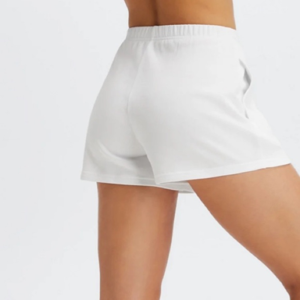 Fabletics bright white sweatshorts size small